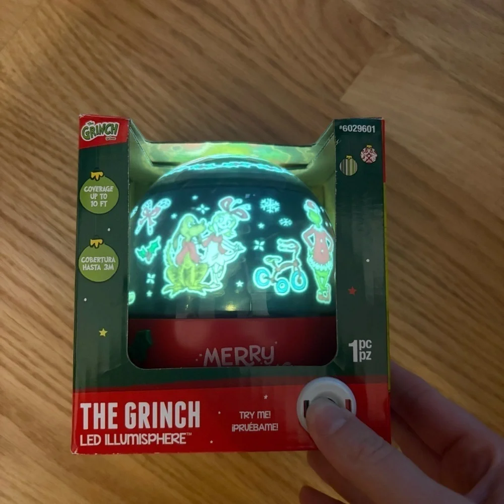 The Grinch LED Illumisphere Projector NEW Max Cindy Lou Who Christmas Decor